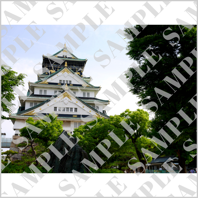 正面からの大阪城